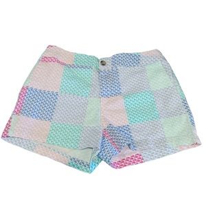 WOMEN'S Vineyard Vines pastel patchwork whale print shorts